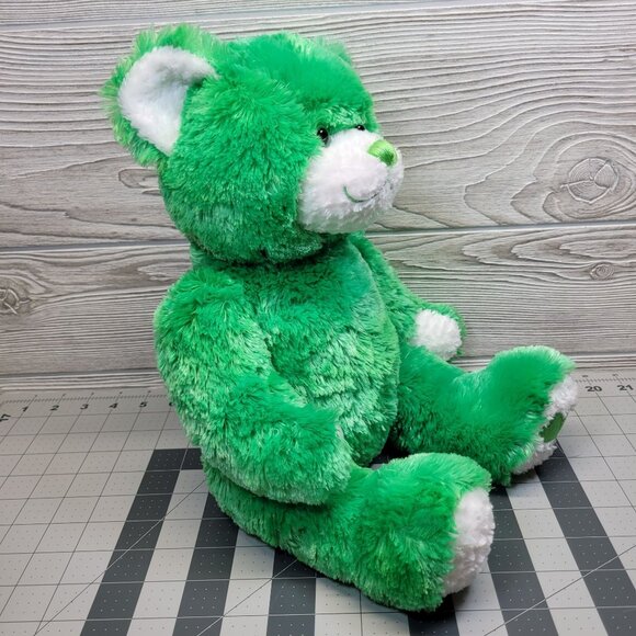 Build A Bear Shamrock Green Clover Bear St. Patricks Plush‎ Stuffed Animal BAB - Picture 2 of 10